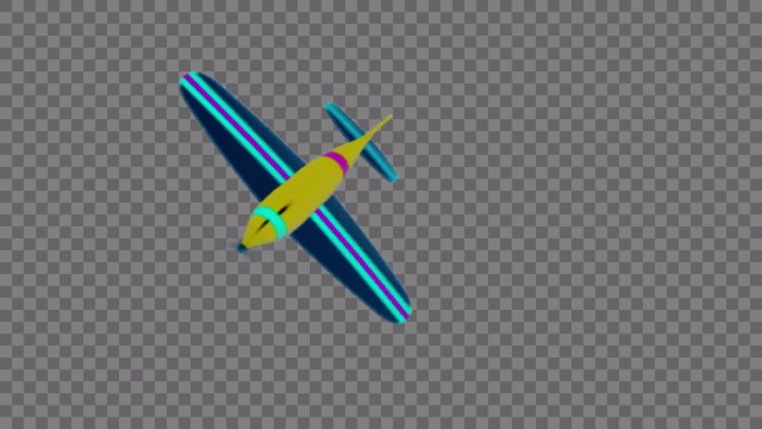 （alpha）【4K】玩具飞机素材