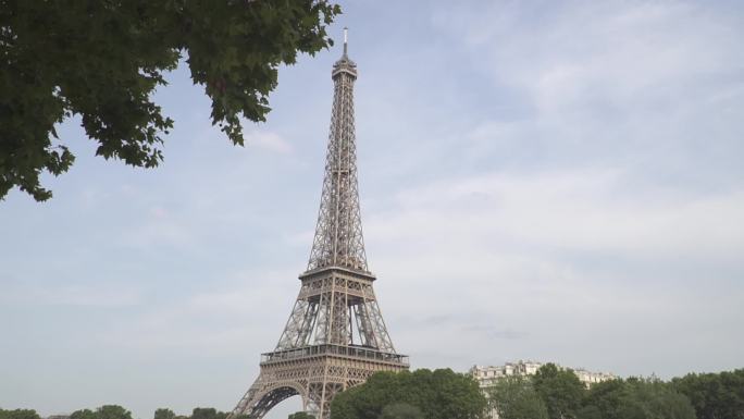 法国巴黎街头埃菲尔铁塔圣心大教堂盗梦空间