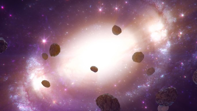 [4K]宇宙星空陨石特效投影背景