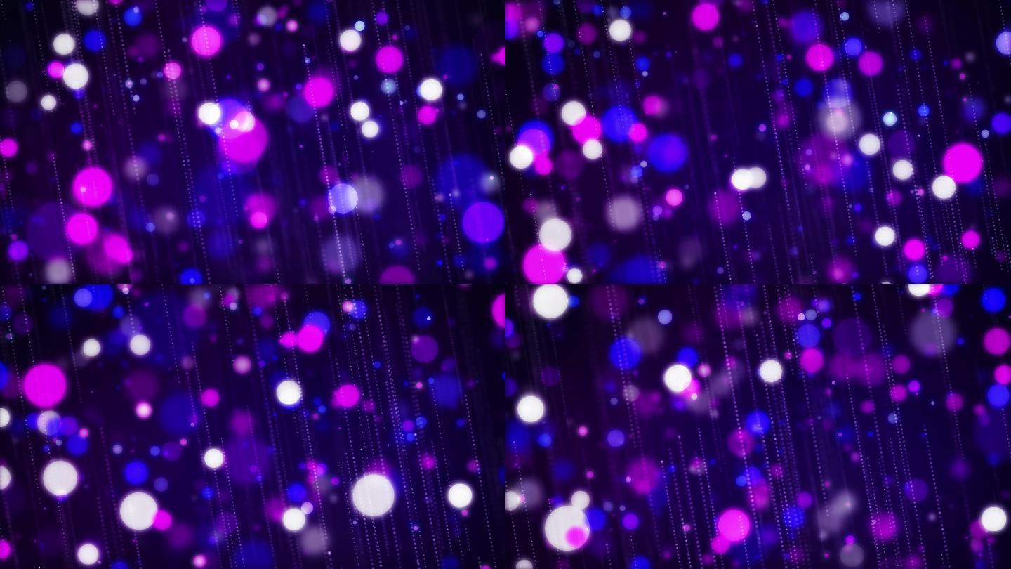 蓝紫色唯美粒子LED舞台背景