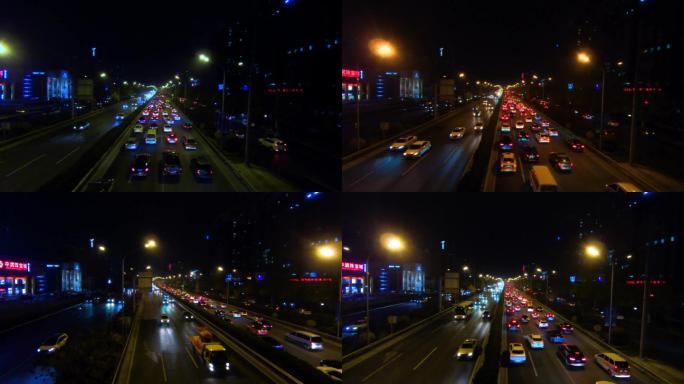 北京夜晚车流