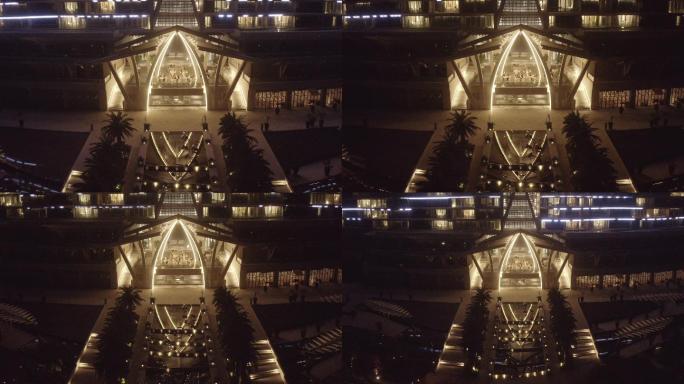 4K-log-海南三亚红树林酒店灯光秀