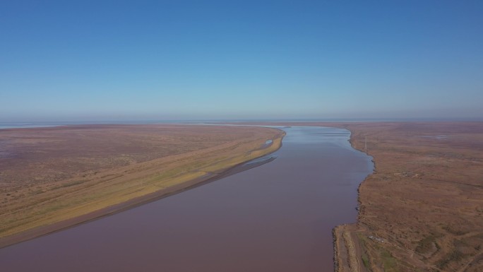 4K-原素材-黄河口入海口