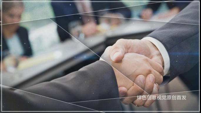 百搭企业公司宣传片视频会声会影模板素材