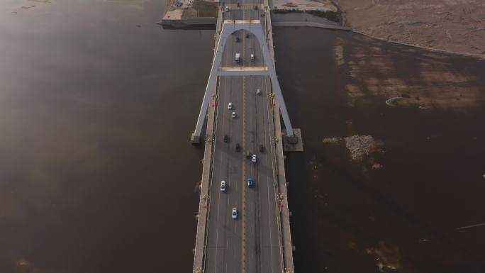 4K-原素材-寿光弥河大桥航拍