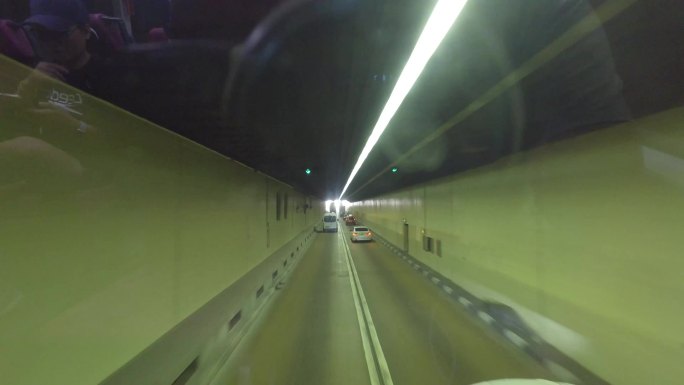 4K香港街景双层巴士(隧道)5