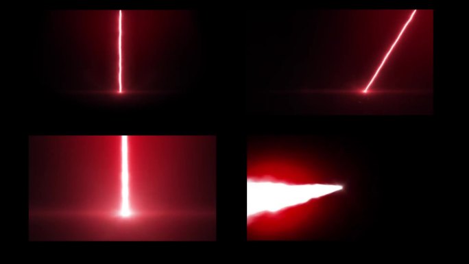 4组激光光束后期合成影视视频素材