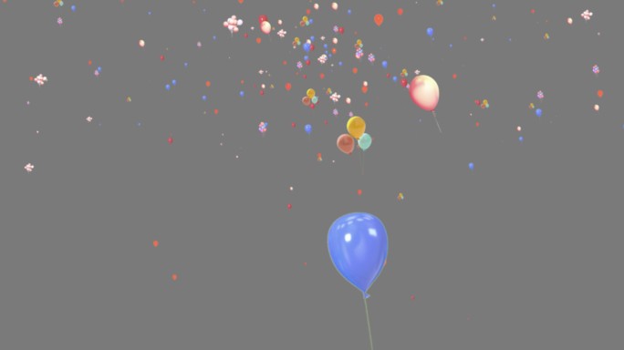 气球飞通道视频素材