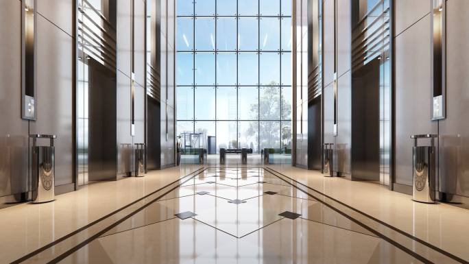 豪华电梯间写字楼电梯间