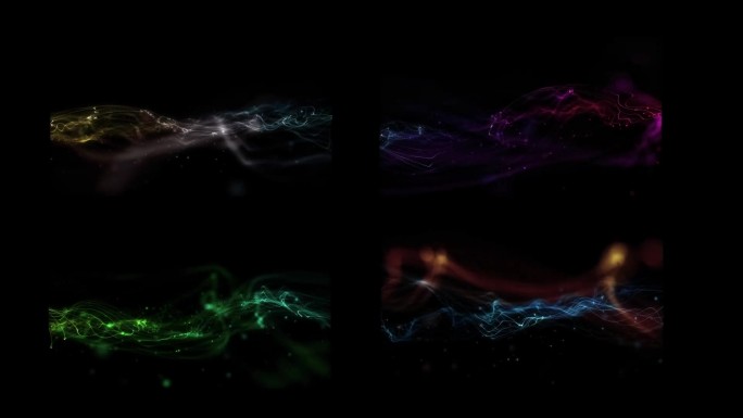 7款粒子飘散空间合成动画特效背景视频