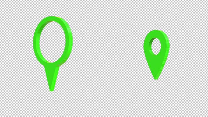 绿色标记标点_带通道