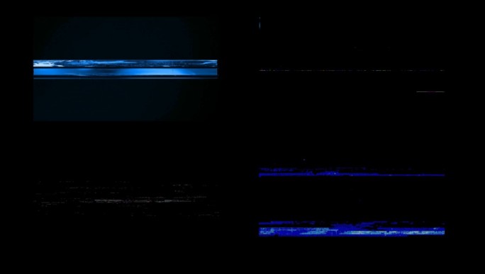 10组4k色彩分离信号干扰特效素材