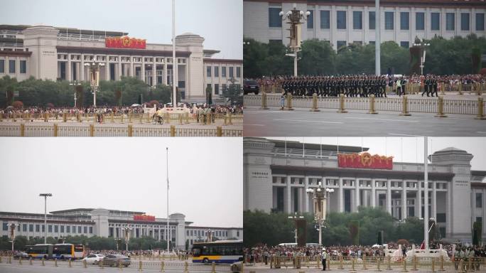 北京天安门降旗仪式中国梦我和我的祖国