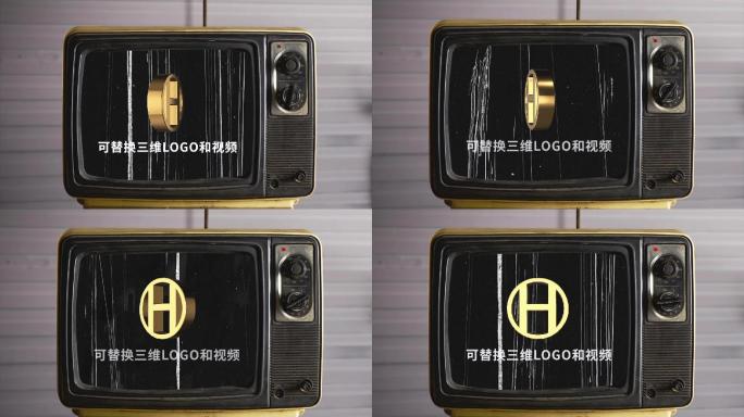 【原创】老电视复古港风嘻哈三维logo