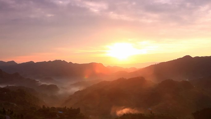 日出云海山川视频素材一组