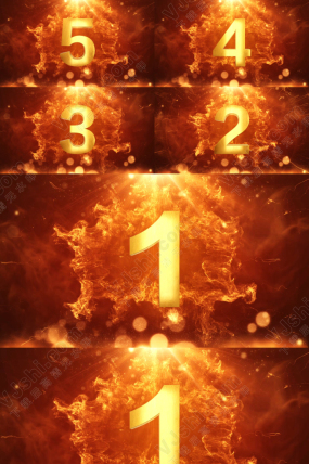 54321倒计时视频素材