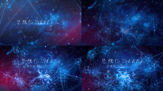 LOGO演绎科技文字片头模板