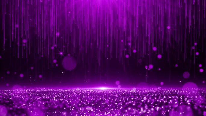 紫色粒子舞台背景循环