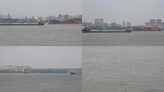 南京中山码头船舶来往浪花