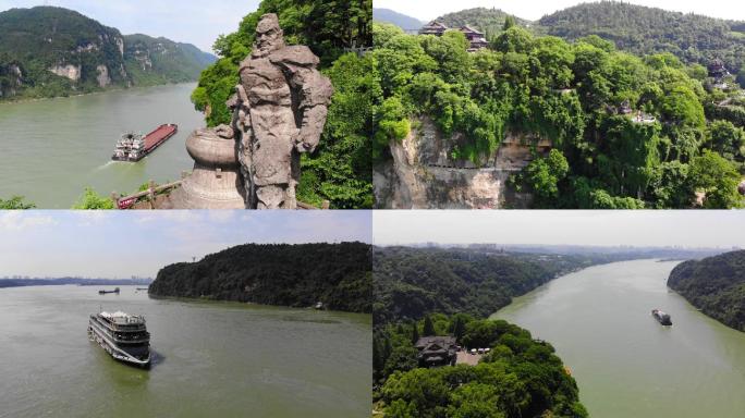 三游洞西陵峡口风景