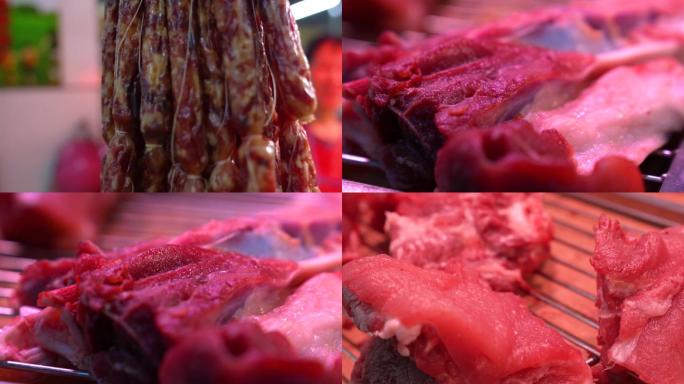 菜市场鲜猪肉猪排骨