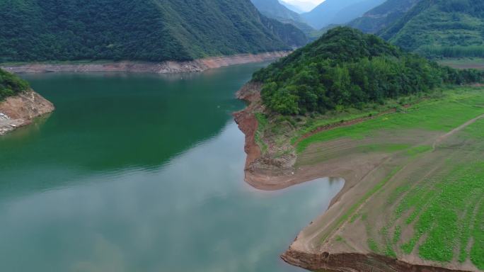 西安黑河水库航拍4K