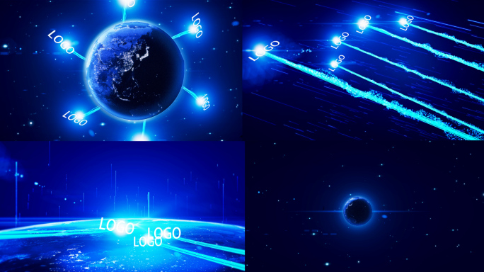 4K震撼科技光线穿梭片头