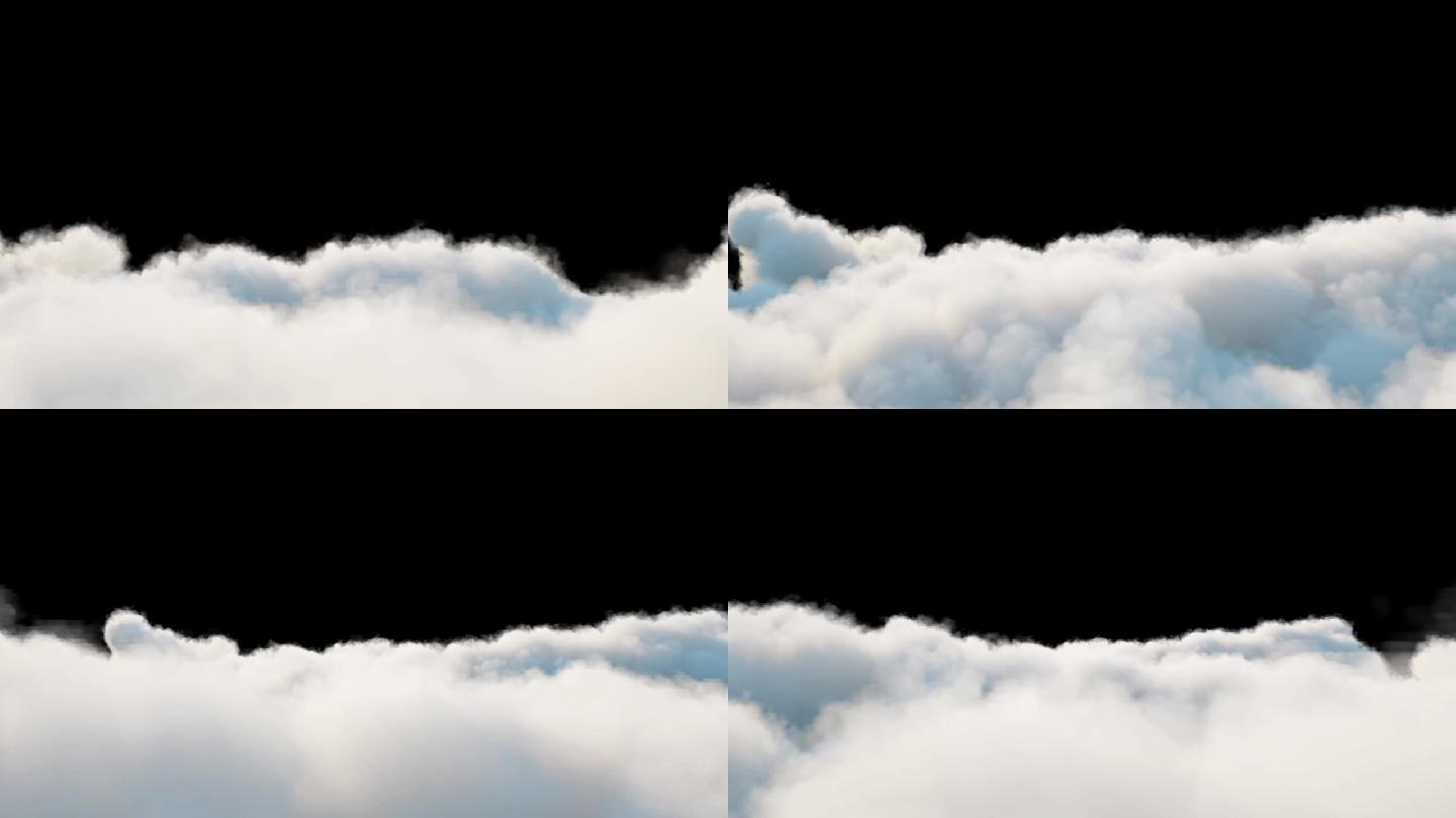 真实3D云层带透明通道03