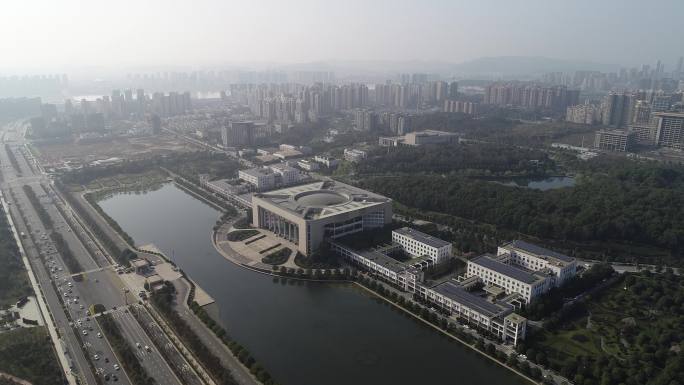 航拍湖南省政府及周边03