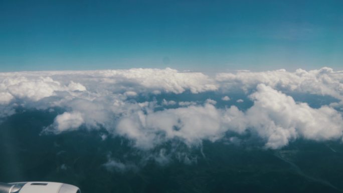 飞机窗外天空流云云海3