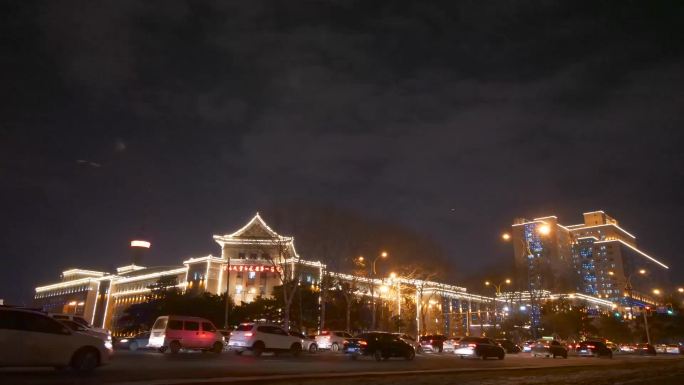 长春文化广场周边夜景