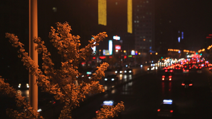 城市夜景、城市交通、夜景交通、车流、交通