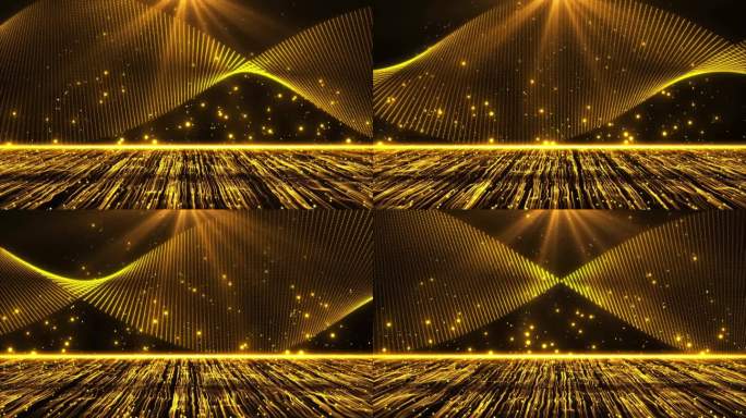 571金色光网粒子流星线条上升年会颁奖