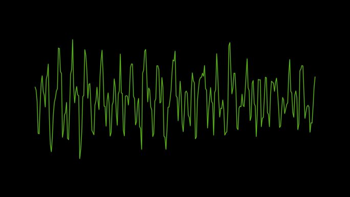 绿色干扰雷达电波音频波纹