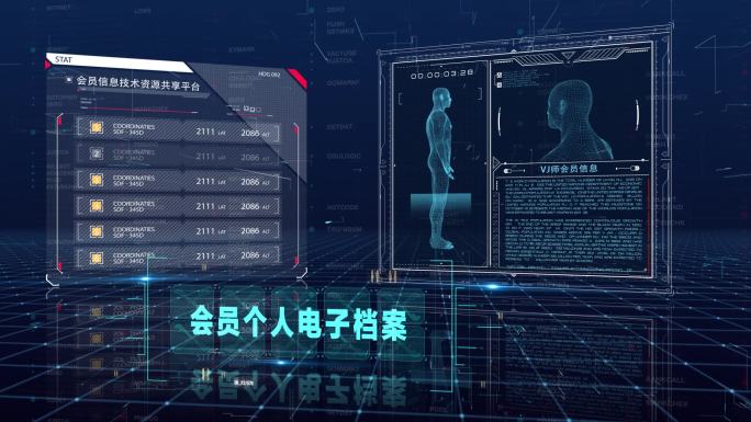 【原创】会员个人电子档案信息图表