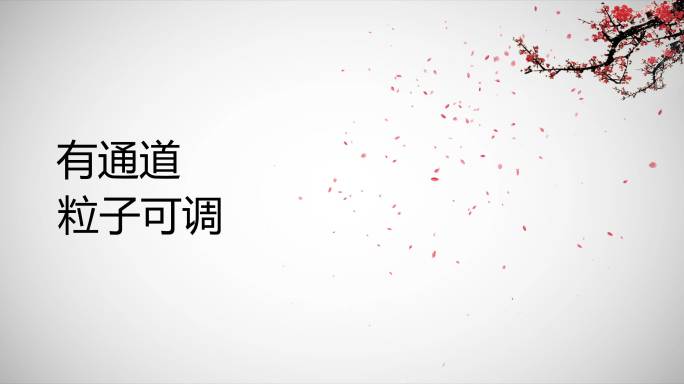 4K粒子花瓣-梅花瓣大气唯美