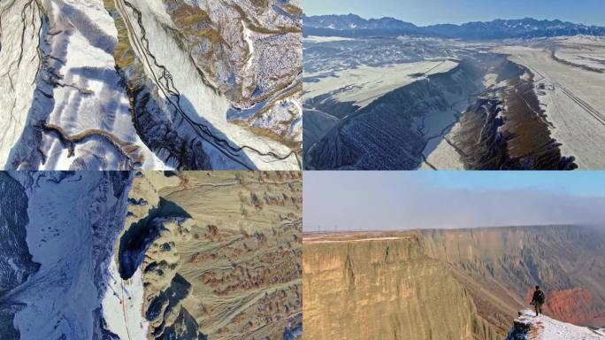 新疆旅游地-安集海大峡谷（冬季）