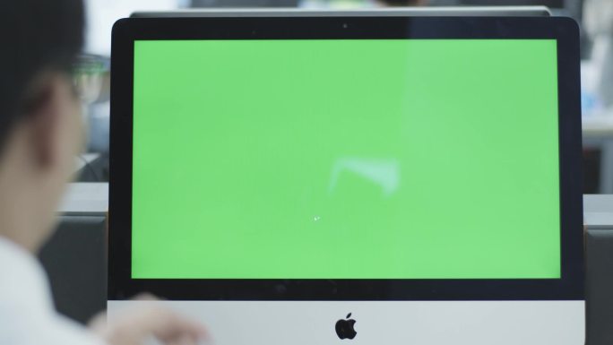 电脑屏保可抠绿幕替换视频素材