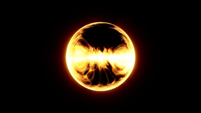 太阳烈焰光球圆型火球