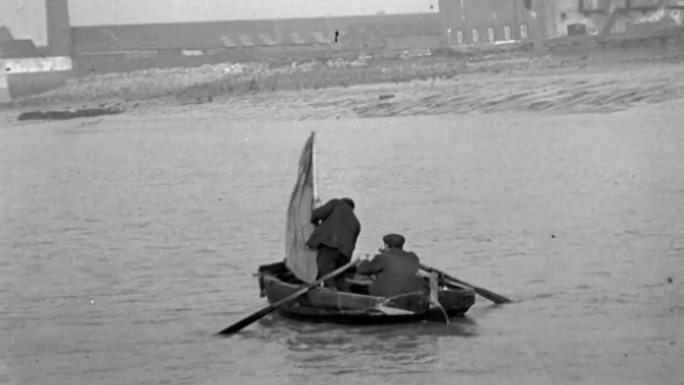 30年代西方渔民、渔船