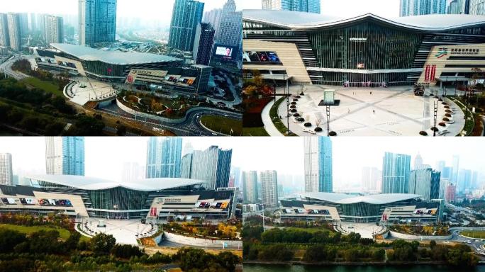 航拍沈阳K11购物中心航拍青年大街航拍