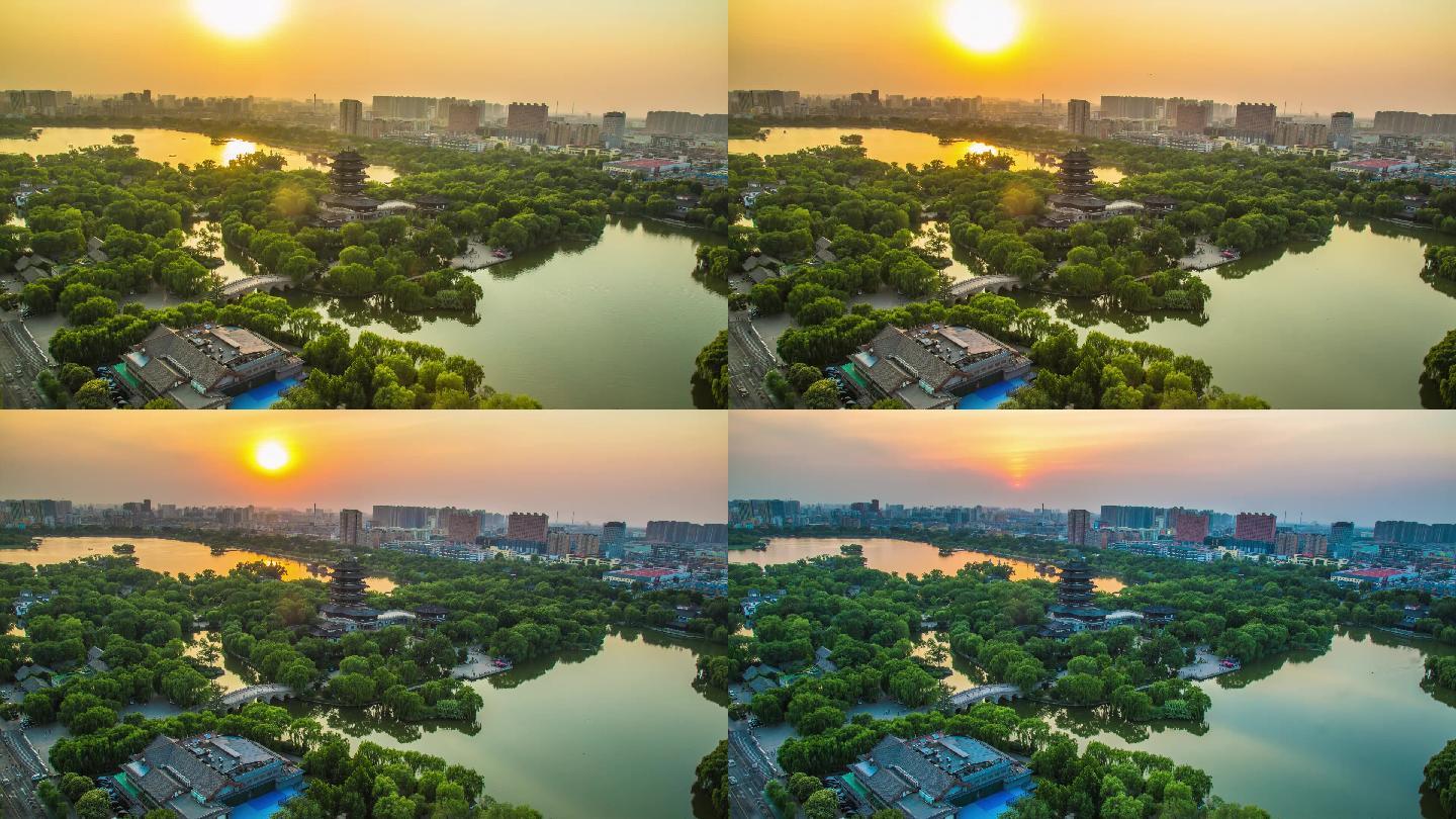 济南大明湖延时摄影