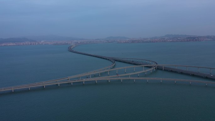 4K-原素材-胶州湾大桥红岛立交