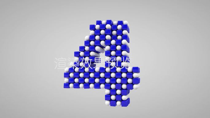 震撼5秒倒计时C4D工程源文件和图片序列