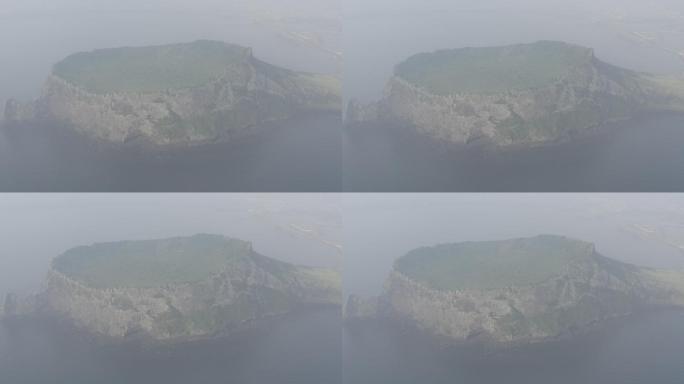 4K原素材-航拍蓝色大海悬崖峭壁
