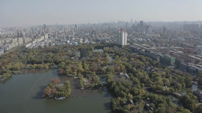 4K-log大明湖航拍