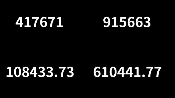 数字变化0-1000000