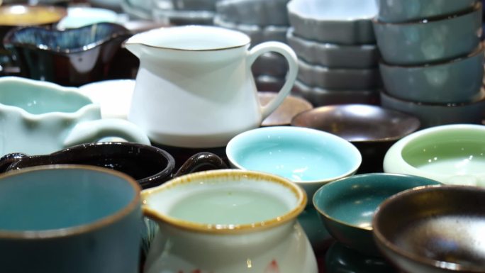 茶壶精美的茶叶罐茶碗盖碗喝茶器具茶盏