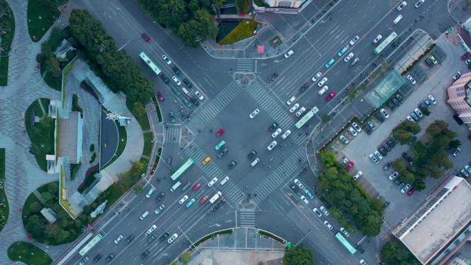 十字路口交通秩序