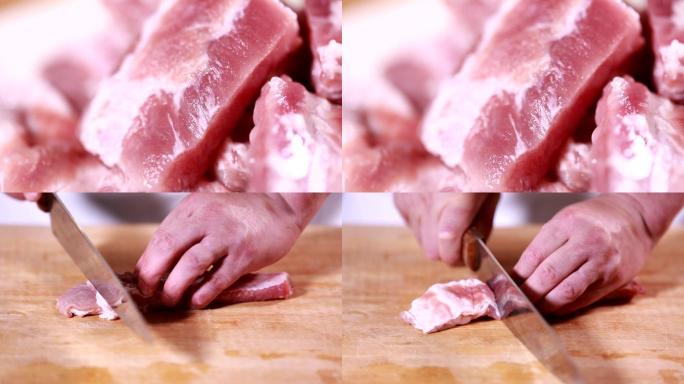 食品食材美食猪肉肉红肉排骨